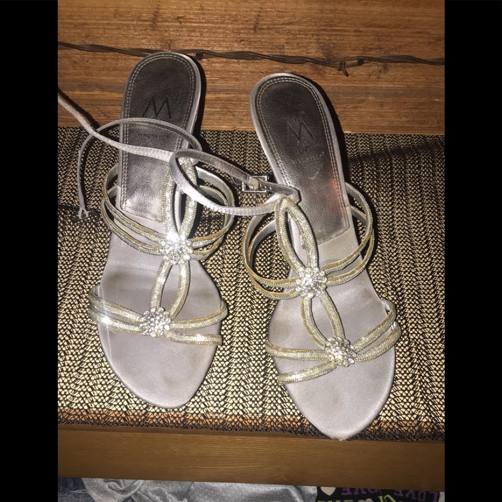 Silver bling bling Heels
